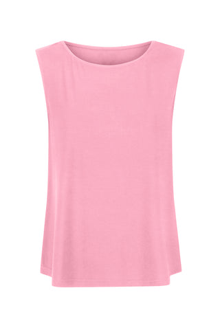 Bamboo Boat Neck Tank - Cotton Candy