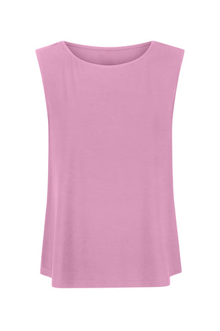 Bamboo Boat Neck Tank - Lavender
