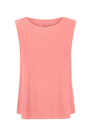 Bamboo Boat Neck Tank - Plum