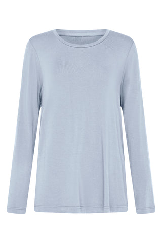 Bamboo Long Sleeve Top - Coastal Blue