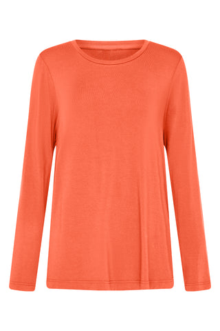 Bamboo Long Sleeve Top - Coral