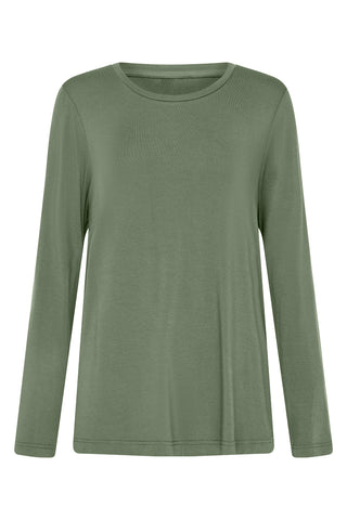 Bamboo Long Sleeve Top - Moss