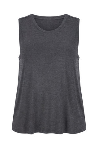 Bamboo Tank - Dark Grey Marle