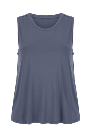 Bamboo Tank - Denim Blue