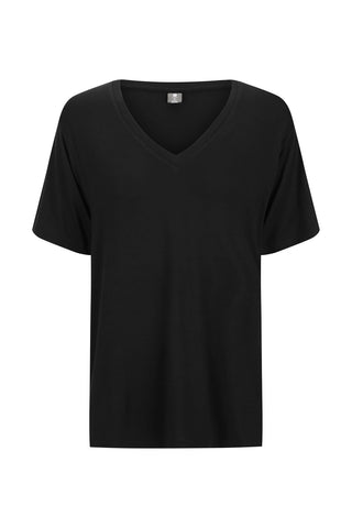 Classic Bamboo V-Neck T-Shirt - Black