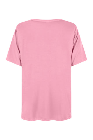 Bamboo V-Neck T-Shirt - Cotton Candy