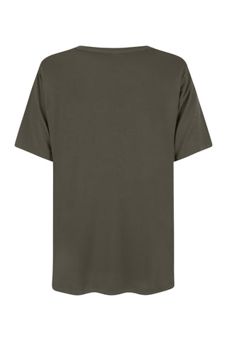 Bamboo V-Neck T-Shirt - Khaki