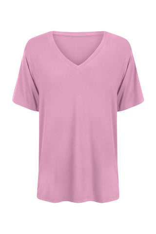 Bamboo V-Neck T-Shirt - Lavender