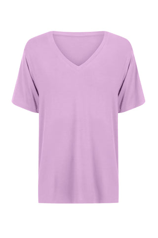 Bamboo V-Neck T-Shirt - Lavender