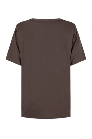 Bamboo V-Neck T-Shirt - Mocha