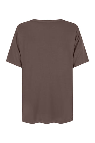 Bamboo V-Neck T-Shirt - Mocha