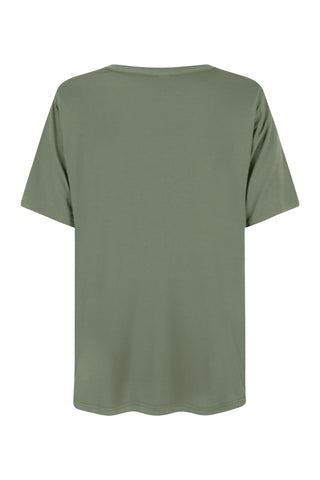 Bamboo V-Neck T-Shirt - Moss