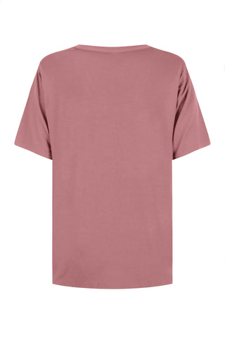 Bamboo V-Neck T-Shirt - Rosewood
