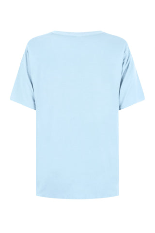 Bamboo V-Neck T-Shirt - Sky Blue