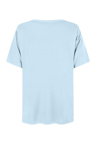 Bamboo V-Neck T-Shirt - Sky Blue