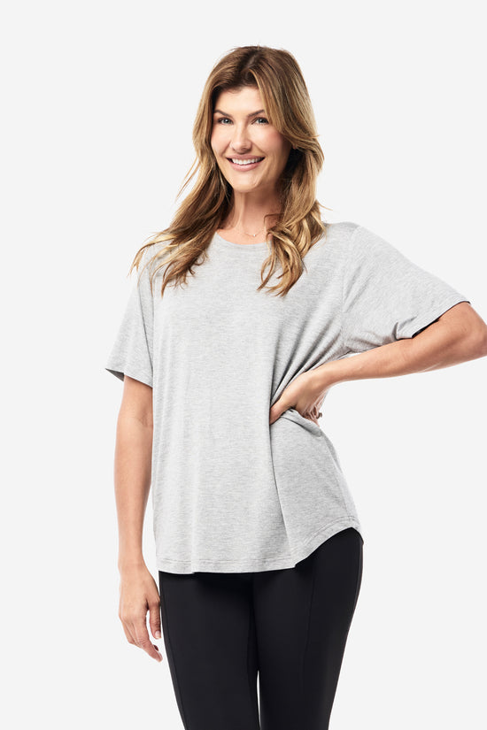 Sporty Elephant Tee- Grey Marle