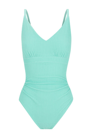 Coolum Core Support One Piece Swim - Aqua Texture