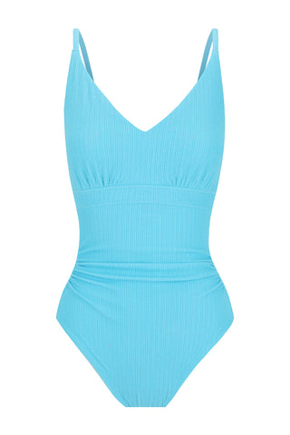 Coolum Core Support One Piece Swim - Blue Lagoon Texture