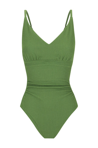 Coolum Core Support One Piece Swim - Khaki Texture