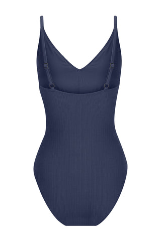 Long Torso Coolum Core Support One Piece Swim - Navy Texture