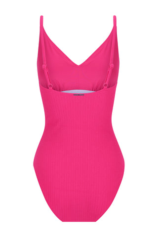 Coolum Core Support One Piece Swim - Raspberry Texture