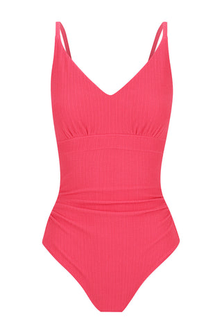 Coolum Core Support One Piece Swim - Raspberry Texture