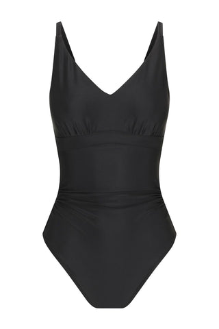 Coolum Core Support One Piece Swim - Smooth Black