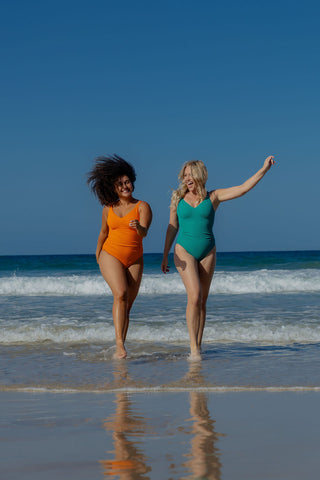 Coolum Core Support One Piece Swim - Emerald Texture