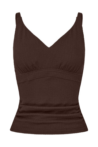 Coolum Tankini - Espresso Texture