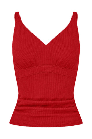 Coolum Tankini - Red Texture