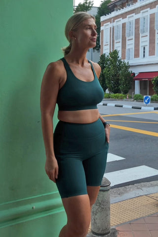 Core Pocket Base No Chafe Bike Short - Teal