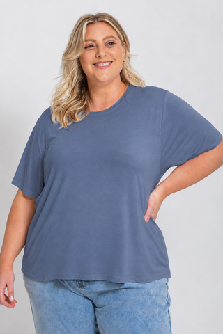Classic Bamboo T-Shirt - Denim Blue