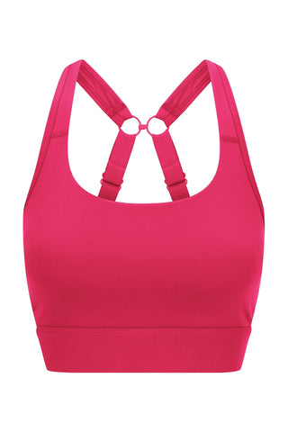 Form Base Adjustable Sports Bra - Raspberry