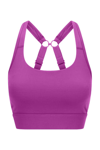 Form Base Adjustable Sports Bra - Violet