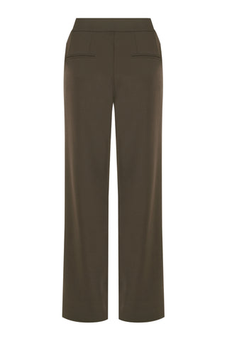 Motion Wide Leg Tailored Pant - Khaki
