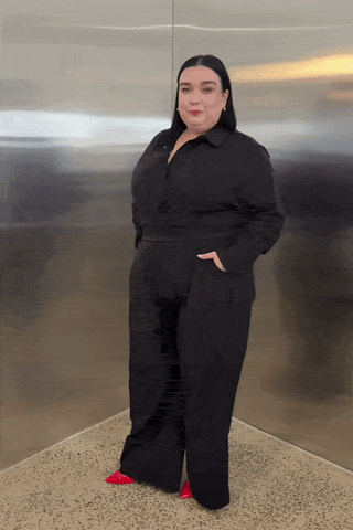 Motion Wide Leg Tailored Pant - Black