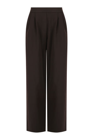 Motion Wide Leg Tailored Pant - Espresso