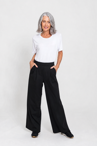 Motion Wide Leg Tailored Pant - Black - Active Truth - Image 3
