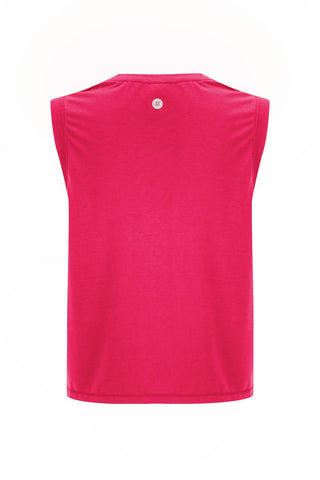 Perform Lightweight Cropped Tank - Raspberry