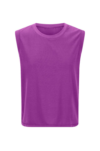 Perform Lightweight Cropped Tank - Violet