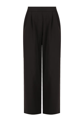 Petite Motion Wide Leg Tailored Pant - Black