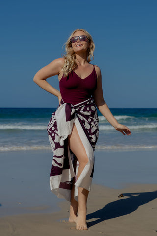 Sarong - Calypso Dark Cherry