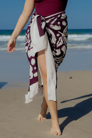 Sarong - Calypso Dark Cherry