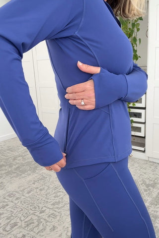 Quarter Zip Base Top - Dusk