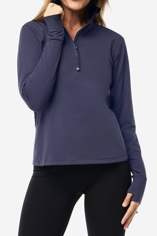Quarter Zip Base Top - Dusk