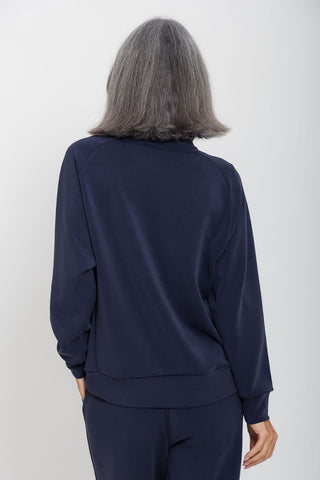 Softluxe Half Zip Jumper - Navy