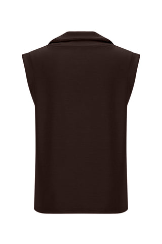 Softluxe Tank with Zip - Espresso