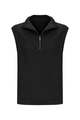 Softluxe Tank with Zip - Black