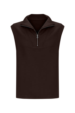 Softluxe Tank with Zip - Espresso