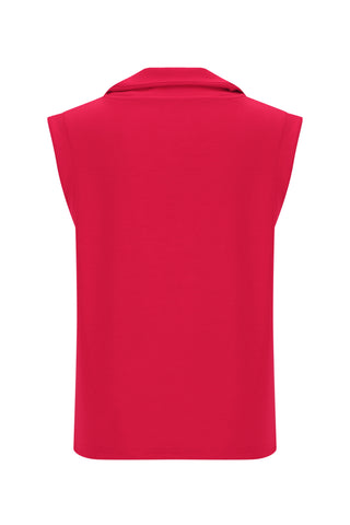 Softluxe Tank with Zip - Red